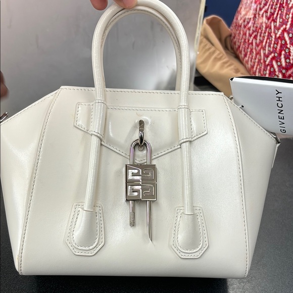 Givenchy White Satchel with Structured Shape and Silver Hardware - Picture 1 of 7